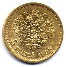 gold coin 1898 : 5 R gold 4,3