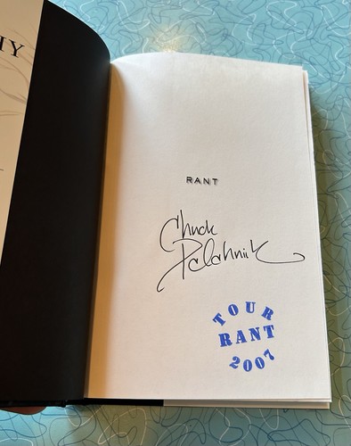 Chuck palahniuk signed - palahniuk,