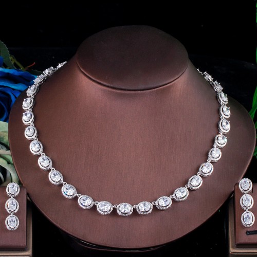 Collana orecchini ovali - collana,