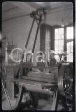 1920ca MILANO Antica tipografia con pressa NEGATIVO ORIGINALE