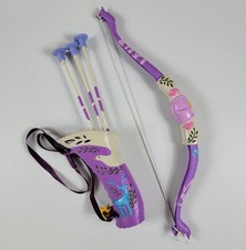 Set tiro con l'arco giocattolo arco e freccia faretra raperonzolo aggrovigliato Disney costume cosplay