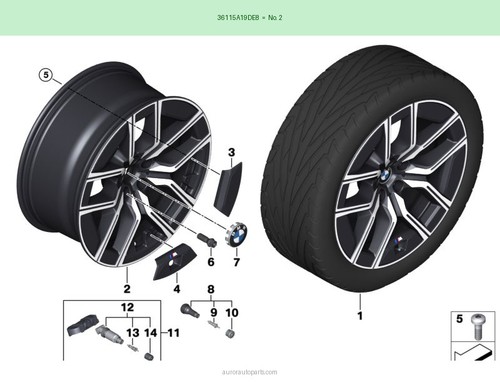 Bmw cerchio lega leggera - cerchio, in