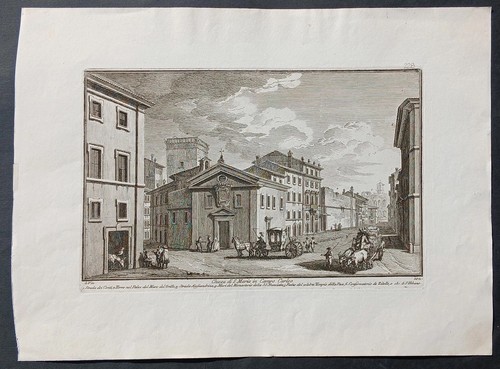 Stampa antica giuseppe vasi - antica,