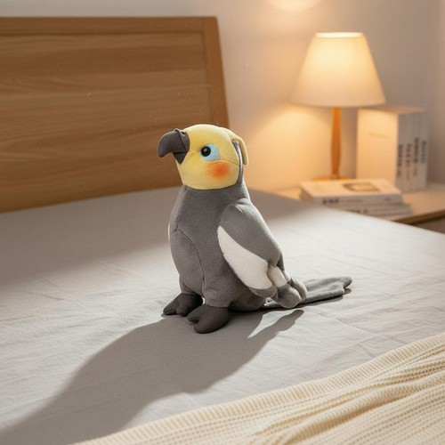 Peluche pappagallo grigio - peluche,