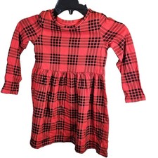 Vestito rosso e nero bambina