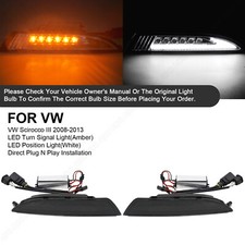 Frecce anteriori a led luce di posizione per Vw Scirocco 3 III 137 dal 08-14 | Nero