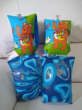 2 paia Braccioli salvagente vintage per bambini collezione DA RIPARARE 