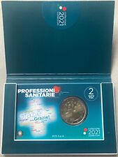 ITALIA 2021 PROFESSIONI SANITARIE GRAZIE MONETA 2 EURO FDC COINCARD PANDEMIA
