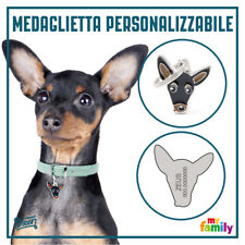 Medaglietta Medaglia Targhetta Portachiavi per Cane Personalizzata Incisione 5