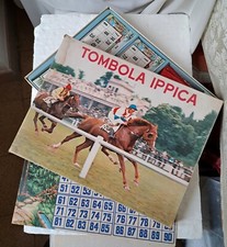 Tombola ippica vintage con - ippica,