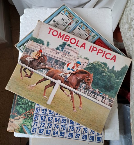 Tombola ippica vintage con - ippica,