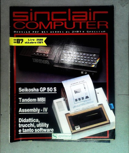Sinclair computer 7 84 - sinclair, 7/84