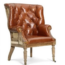 Poltrona vintage con schienale