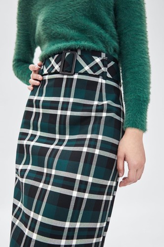 Zara gonna midi con cintura - , a