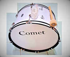 COMET MD100 GRANCASSA 22" 55x30 cm  CON BATTENTE GRAN CASSA TAMBURO da banda