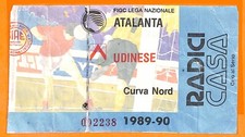 C0665 - Vecchio BIGLIETTO PARTITA CALCIO - ATALANTA VS UDINESE
