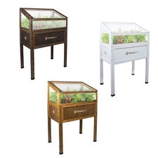 QLS Mini Serra Vintage 110x55 / 80x45 cm Letto Rialzato Balcone Prima Cottura Terrazzo