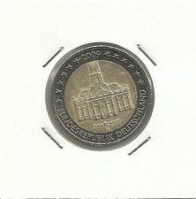 °2 EURO commemorative GERMANIA 2009 - SAARLAND A - circolata MB (*vedi foto)°