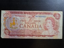 2 Canada dollars, 1974 - banconota da due dollari canadesi