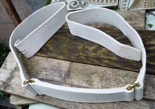 No 8 BELT Buff White Leather