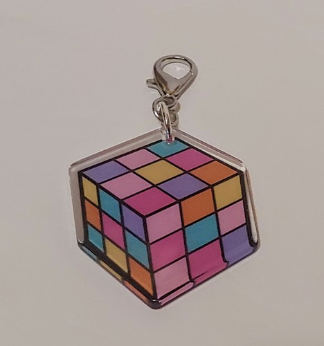 Retro multi colored rubik - retro, rubik's