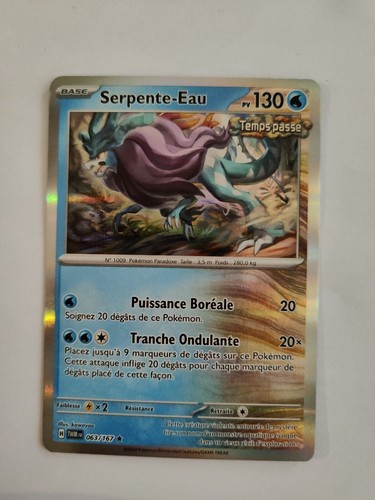 Carte pokémon serpente - carte, serpente-eau
