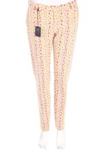 PAOLA FRANI Chino Pants Flowers I 44 = D 38 multicolor NEW