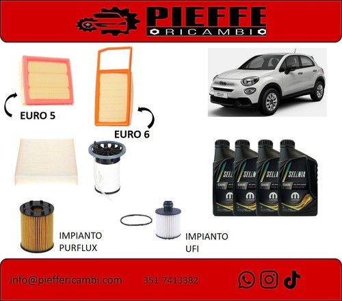 Kit tagliando fiat - 500x, 1.3
