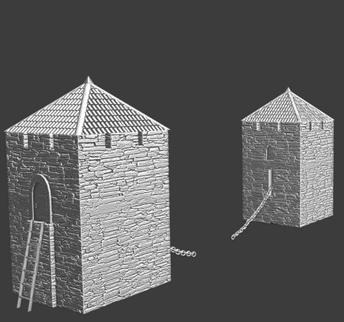 Blocco fiume medievale - , 1:72