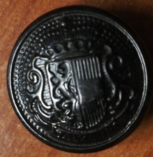 VECCHIO BOTTONE MILITARE SALZBURG - METALLO BRUNITO - OTTIME CONDIZIONI