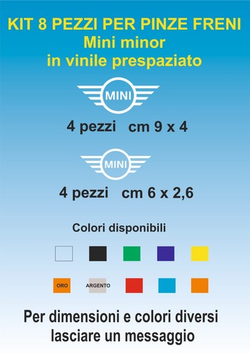Adesivi pinze freni mini - adesivi,