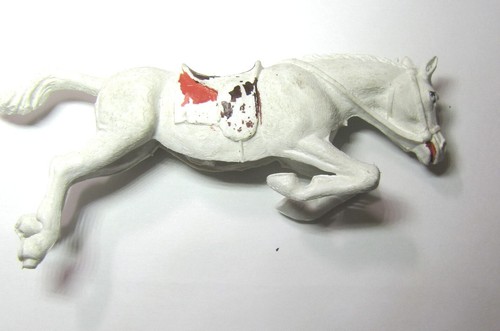 Soldatino cavallo plastica