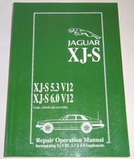 Manuale officina Jaguar XJS / XJ-S V12 (5.3 + 6.0 litri) Coupè + Cabrio 1975-96