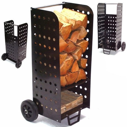 Portalegna carrello camino - carrello, xl