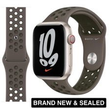 Cinturino originale Apple Watch Nike Sport GRIGIO OLIVA/CACHI CARGO 49mm 46mm 45mm NUOVO