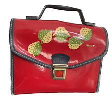 CARTELLA MUNARI VINTAGE PORTA PRANZO ANNI SETTANTA ROSSA