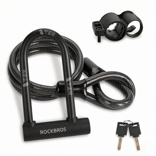 Rockbros bici lucchetto - u,