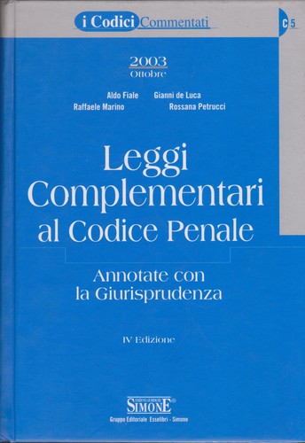 Leggi complementari al - aa.vv.,