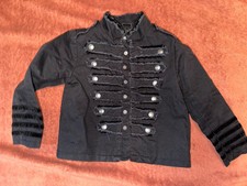 H&M Mädchen Blazer Jacket Jäckchen Jacke schwarz Gr. 104 3-4 J. TOP! 100% Baumw.