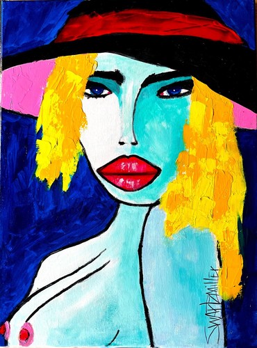 Ritratto colorato quadro - ritratto,