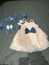 Vestito e giacca denim bambina