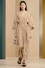 Abito midi kimono sabbia Zara