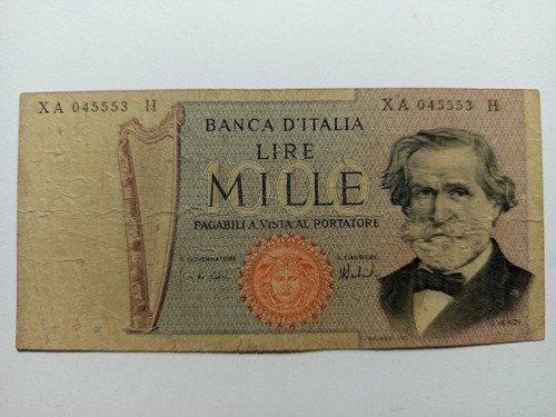1000 lire giuseppe verdi - giuseppe,