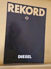 Opel Rekord Diesel 1980 Depliant Ufficiale Originale 