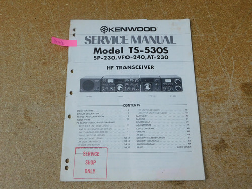 Kenwood 530s 230 - kenwood, sp-230