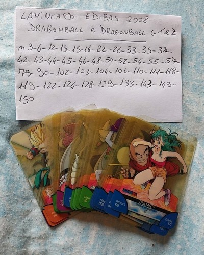 Dragonball lamincard edibas - dragonball,
