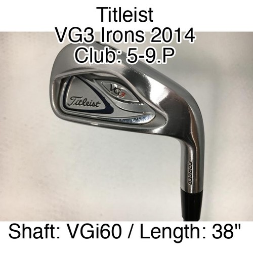Titleist vg3 irons - vg3, 2014