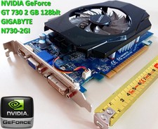 Scheda video GPU Gigabyte Nvidia GT 730 2 GB 49W 128bit (HDMI - DVI - VGA)