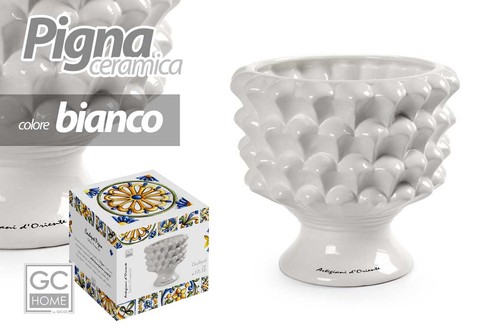 Vaso pigna ceramica piante - pigna,