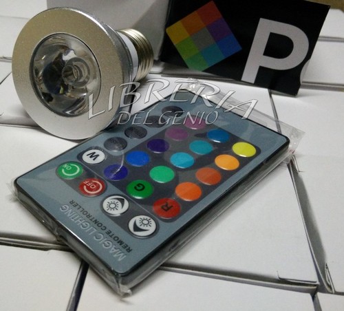 Faro rgb lampada faretto e27 - faro,